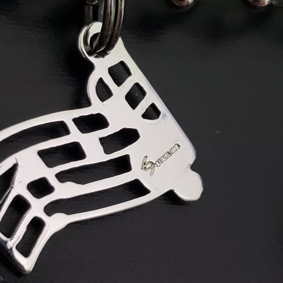 ELCO Sterling Silver Charm Bracelet, Double Chain with Ball Accents/Heart 7.25" - Picture 13 of 17